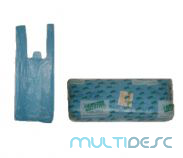 Sacola Plastica Azul 30x45