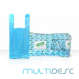 Sacola Plastica Azul 38x48