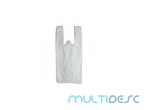 Sacola Plastica Branca 24x34