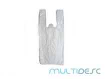 Sacola Plastica Branca 30x40