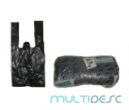 Sacola Plastica Preta 38x48
